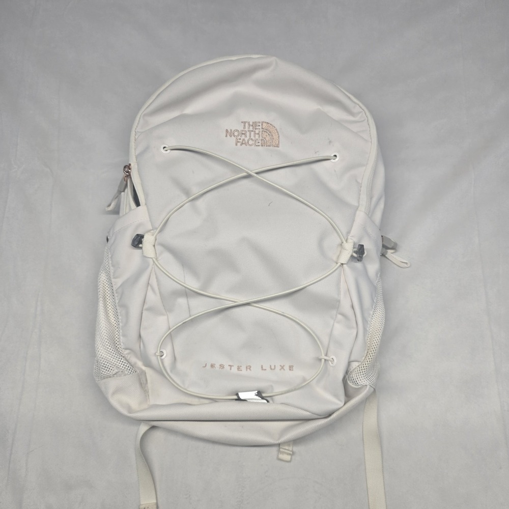 THE NORTH FACE Women's Jester Luxe Backpack, GardeniaWT/BRCM, OS - USED